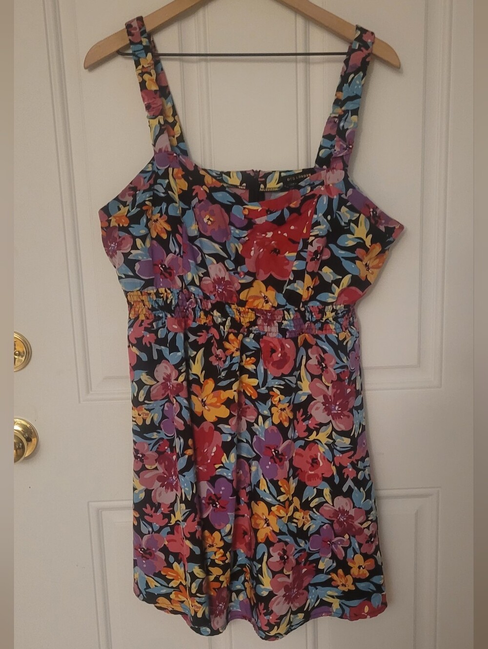 QED London Floral Fit & Flare Floral Dress Size XL